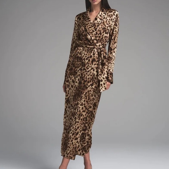 SKIMS Other - Skims x Dolce & Gabbana Leopard Print Silk Robe